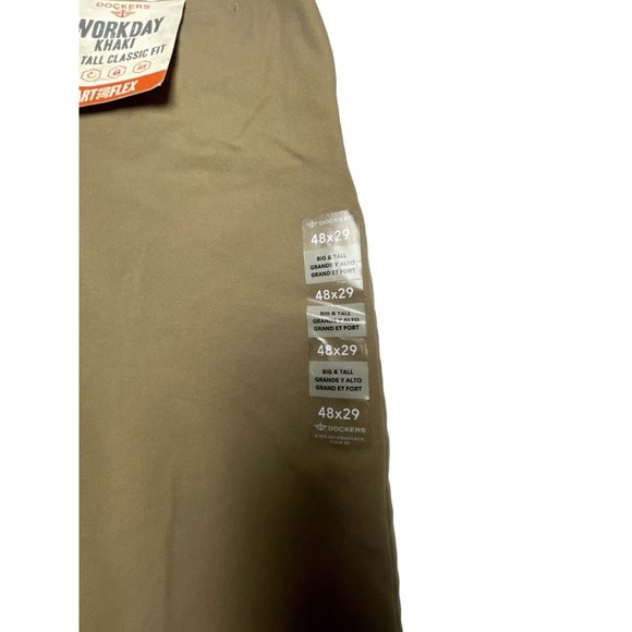 Docker's 48x29 Dress Pants Tan - New With Tags - Picture 5 of 6